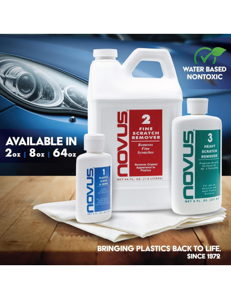 Kit de Pulido de Plástico Novus 7136 - 2 oz (181 g)