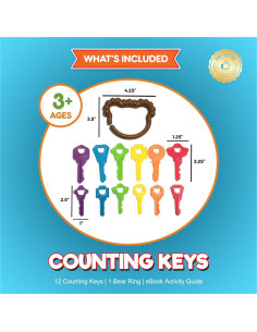 Juguetes Montessori Kids Korner - Llaves de Aprendizaje 12 Piezas 2