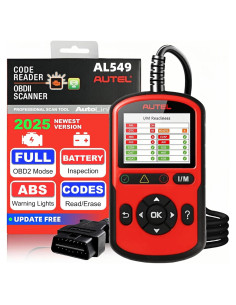 Escáner OBD2 Autel AL549 con Diagnóstico ABS y Prueba de Batería