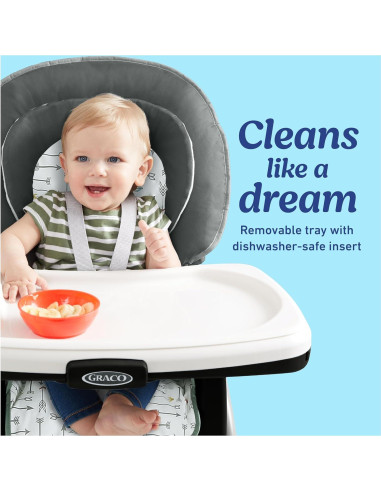 Silla Alta Graco Table2Table LX 6-en-1 con Soporte y Bandeja