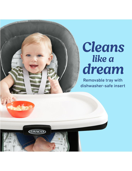 Silla Alta Graco Table2Table LX 6-en-1 con Soporte y Bandeja