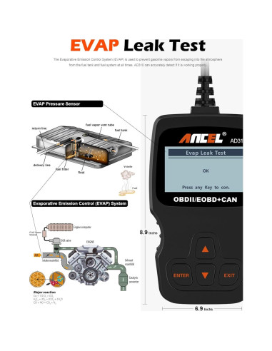 Escáner OBD II ANCEL AD310 Lector de Códigos de Fallo