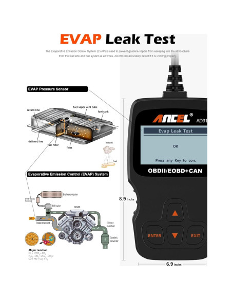 Escáner OBD II ANCEL AD310 Lector de Códigos de Fallo