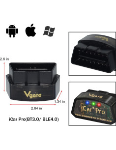 Escáner OBD2 Vgate iCar Pro 4.0 Bluetooth para Android, iOS y Windows 2