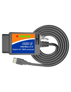 Escáner OBD2 ELM327 USB ULTRAOBD para Ford y más