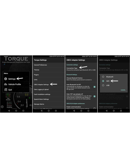 Escáner OBD2 Foseal Wifi para Diagnóstico de Automóviles