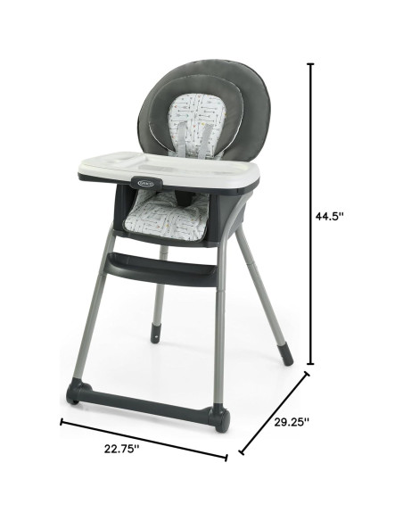 Silla Alta Graco Table2Table LX 6-en-1 con Soporte y Bandeja
