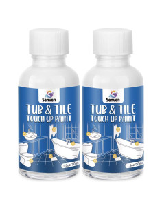 Kit de pintura blanca SENVEN para retoques de baño 3x45ml