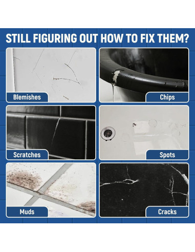 Kit de pintura blanca SENVEN para retoques de baño 3x45ml