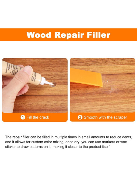 Kit de Reparación de Muebles de Madera Harfington - Marrón Oscuro