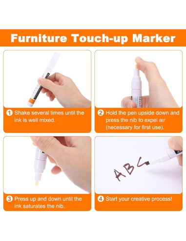 Kit de Reparación de Muebles de Madera Harfington - Marrón Oscuro