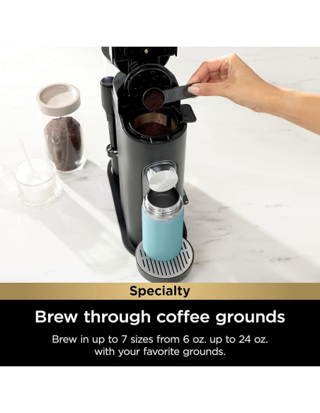 Cafetera Ninja PB051 con Espumador Integrado 177-710 ml