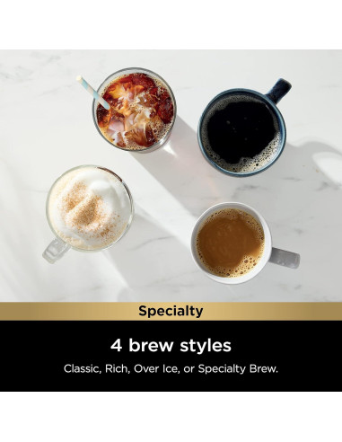 Cafetera Ninja PB051 con Espumador Integrado 177-710 ml