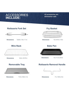 Horno Freidor Digital Elite Gourmet EAF9310 24.5 Qt 1700W 2