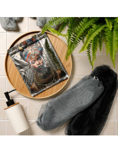 Esponja Exfoliante Africana AFRIKI 100% Nylon 2 Piezas 2