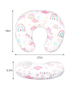 Funda de Almohada de Lactancia Pea Pod Unicornio Suave 119g 2