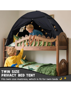 Carpa para Cama Twin Sumbababy - Oscurecimiento y Luces - Negro 2