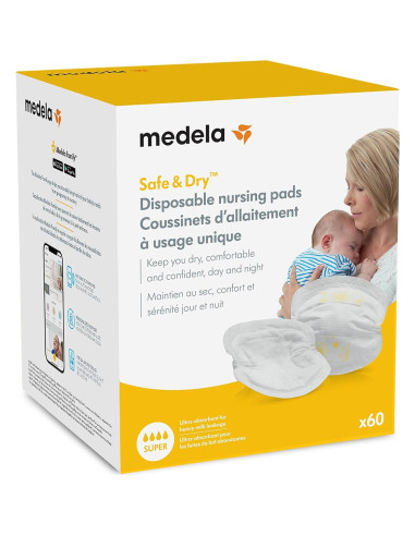 Almohadillas de Lactancia Medela 60 Piezas Súper Absorbentes
