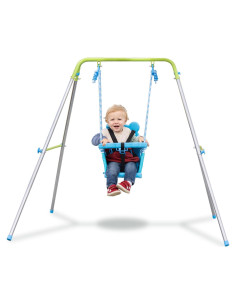 Columpio para Niños Sportspower - Interior/Exterior, Azul, 132x140x119 cm