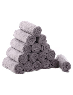 Toallitas de Baño Cute Castle 16 Piezas 22.86x22.86 cm Gris
