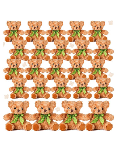 Osos de Peluche Amarillo Claro HyDren 20 cm - 24 Piezas