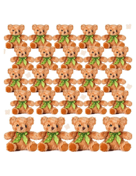 Osos de Peluche Amarillo Claro HyDren 20 cm - 24 Piezas