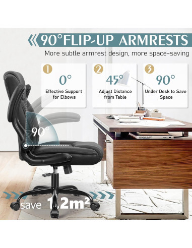 Silla de Oficina Ergonómica Brick Attic MP245 Negra