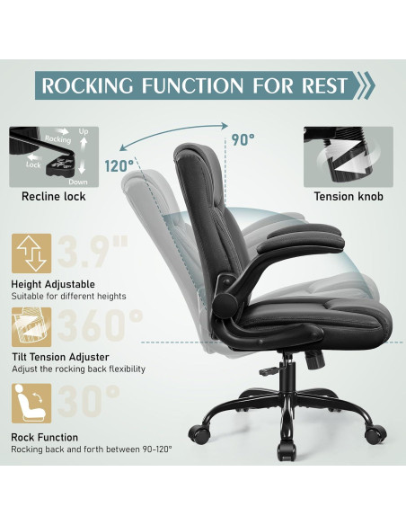 Silla de Oficina Ergonómica Brick Attic MP245 Negra