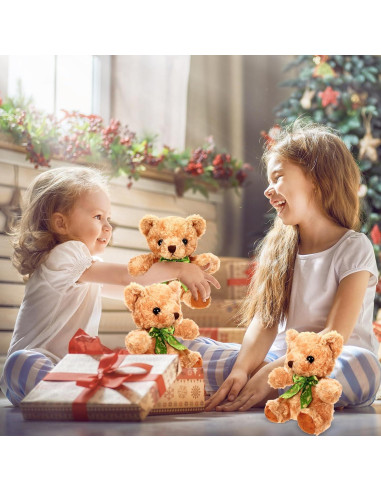 Osos de Peluche Amarillo Claro HyDren 20 cm - 24 Piezas