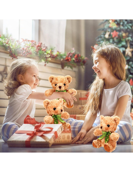 Osos de Peluche Amarillo Claro HyDren 20 cm - 24 Piezas