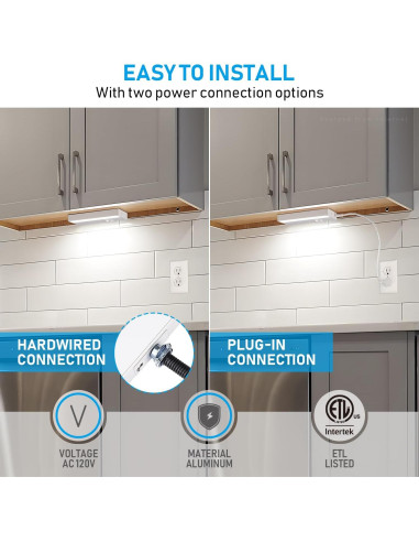 Luz LED Bajo Gabinete TORCHSTAR 20.32 cm 6W 400LM 3CCT