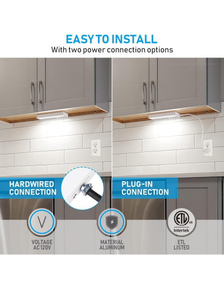 Luz LED Bajo Gabinete TORCHSTAR 20.32 cm 6W 400LM 3CCT