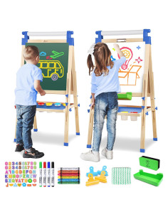 Caballete de Arte Joyooss para Niños Ajustable Azul 2-12 Años