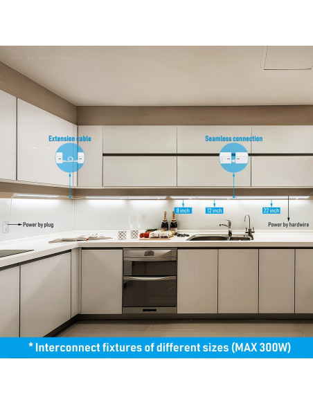 Luz LED Bajo Gabinete TORCHSTAR 20.32 cm 6W 400LM 3CCT