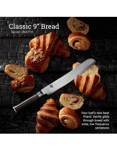 Cuchillo de Pan Shun Classic 22.86 cm Serrado Pakkawood 2