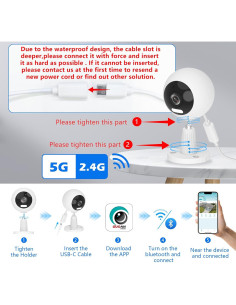 Cámara de Seguridad WiFi Guoanvision S700 1080p IP66 2