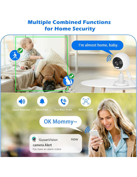 Cámara de Seguridad WiFi Guoanvision S700 1080p IP66