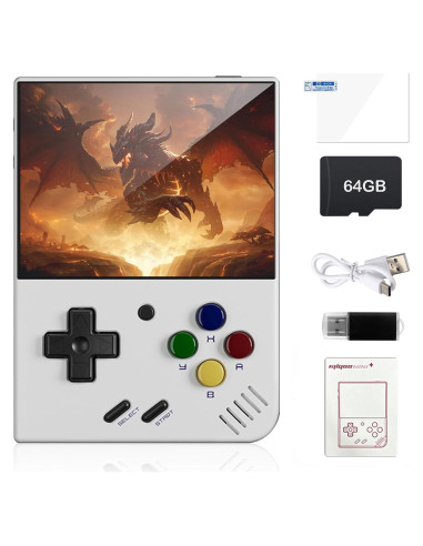 Miyoo Mini Plus Consola de Juegos Retro 64GB Pantalla IPS 3.5"