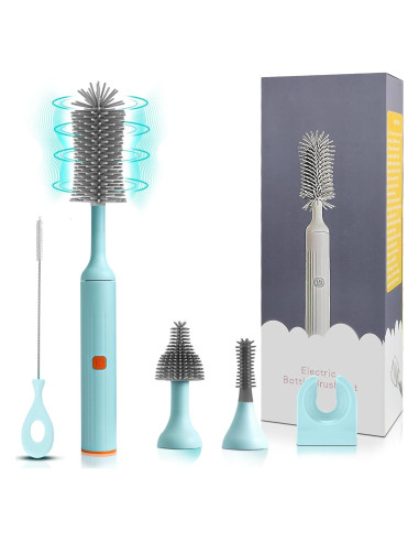 Cepillo eléctrico de limpieza Augensterm con 3 cepillos de silicona