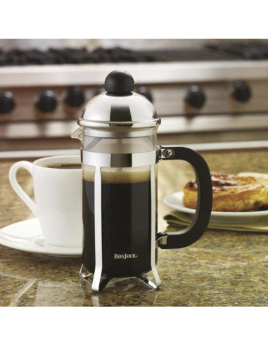 Prensa Francesa BonJour 3 Tazas Acero Inoxidable 0.37L