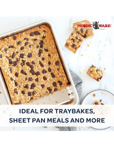 Bandeja para Pasteles Rectangular Nordic Ware 32.8x24.1cm Aluminio 2