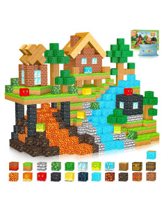 150PCS Juguetes de Dinosaurios Magnéticos Stlloys para Niños 3-8 Años