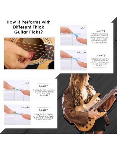 Guantes Protectores para Guitarristas Rhinos Talla M Gris