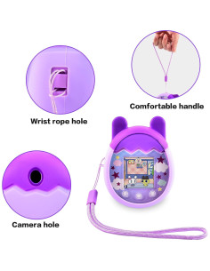 Funda de Silicona ANKHOH para Tamagotchi Pix Púrpura 2