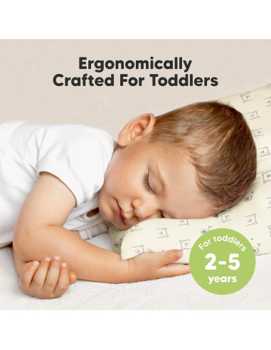 KeaBabies Almohadas para Niños 2-Pack 33x46 cm Algodón Orgánico