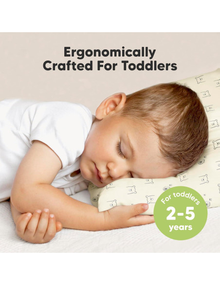 KeaBabies Almohadas para Niños 2-Pack 33x46 cm Algodón Orgánico