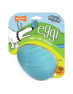 Juguete Interactivo Nylabone Eggi Azul Grande para Perros
