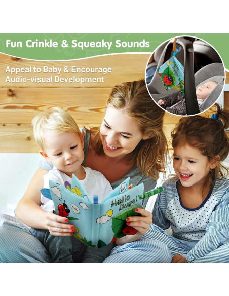 Libro Suave de Tela GKDOMS para Bebés 0-18 Meses