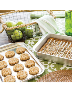 Sartén para Pasteles Nordic Ware 23x33 cm Aluminio Plata 2