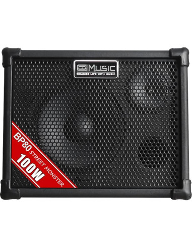 Amplificador Acústico Coolmusic BP80 100W Bluetooth 6 Entradas